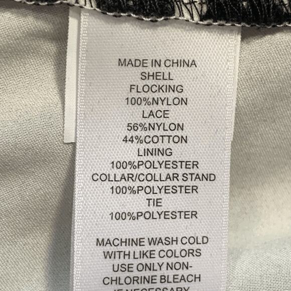 CeCe by Cynthia Steffe Retro Black White Polka Dot Shift Dress Peter Pan Collar - Picture 9 of 11